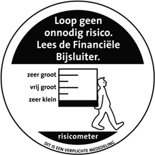 een zeer klein risicometer